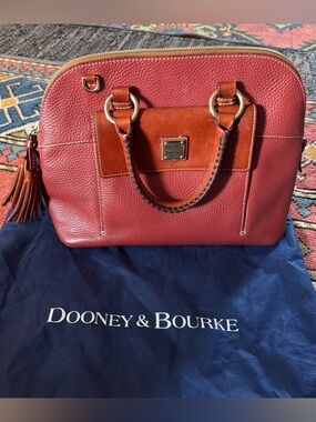 Dooney & Bourke Aubrey Pebbled Leather Dome Satchel